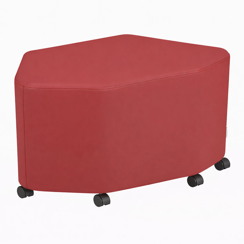 Siège pétale souple, H 20 po x l 21 po x P 33 po, Rouge