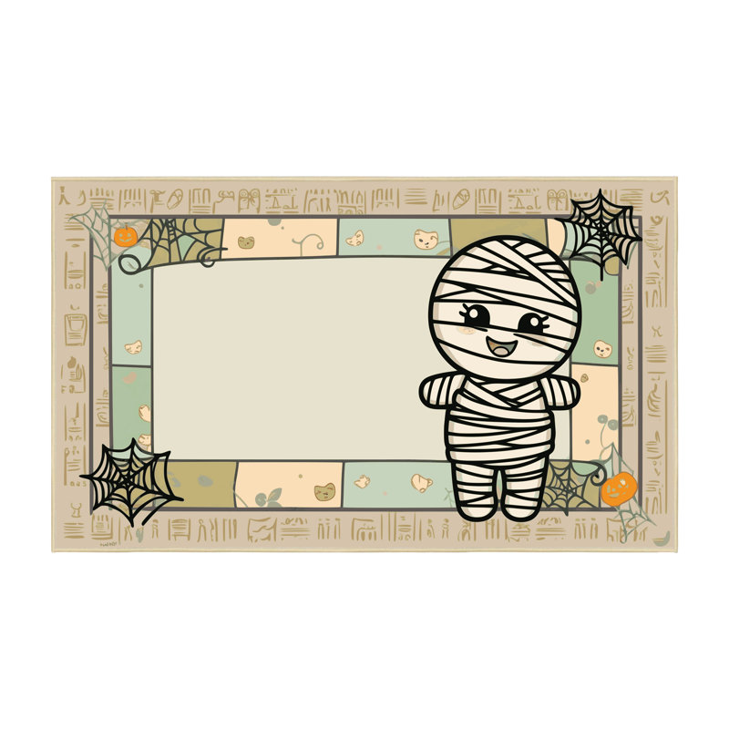 Tapis de vacances d'Halloween The Holiday Aisle®, Rectangle 6 pi x 9 pi