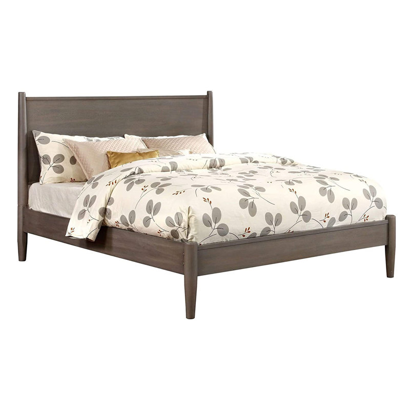 Lit plateforme Robah, Gris, Grand
