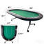 Table de poker pliable 94 po pour 10 joueurs Design, vert-132433188