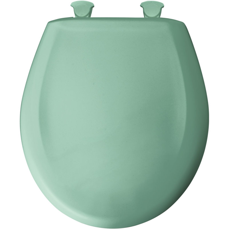 Round Toilet Seat and Lid, Ming Green