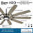 84'' Barn H2O 10 - Blade Indoor/Outdoor LED Smart Standard Ceiling Fan with Remote Control and Light Kit Included-62875614