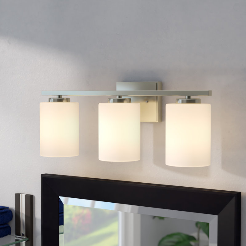 Éclairage pour salle de bain 3 lumières, Chrome