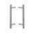 Prima Decorative Hardware Door Pull Handle Round Offset Single Side Stainless Steel