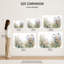 «Watercolor Wildflower Meadow Stream Landscape», reproduction d'impression sur toile tendue-129450152