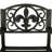 French Floral Cast Iron and Steel Outdoor Rocking Chair