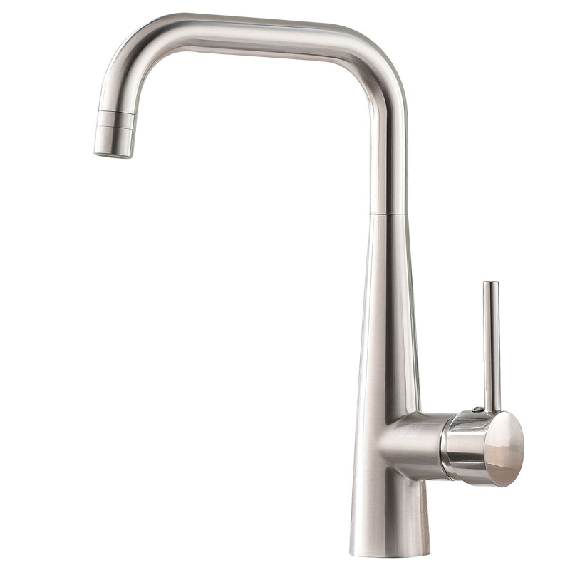 Robinet de cuisine à un trou, Nickel brossé