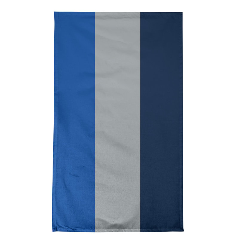 Anaheim Stripe Tea Towel Kitchen Towel, Cotton Twill, Royal Blue/Gray/Navy Blue