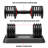 SKOK 55 lbs Adjustable Dumbbells Weight Set, Pair, Black