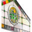 Glass Plants & Flowers Plaque
