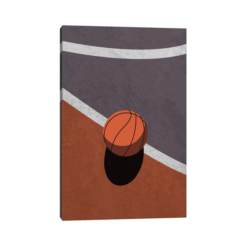 Dear Basketball - Print on Canvas, Wrapped Canvas, 30.48 cm H x 45.72 cm W