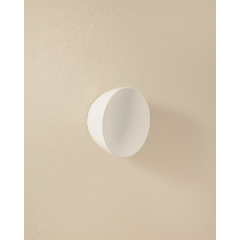 Wall-mounted Hook Sand with Durable Stainless Steel, Matte White