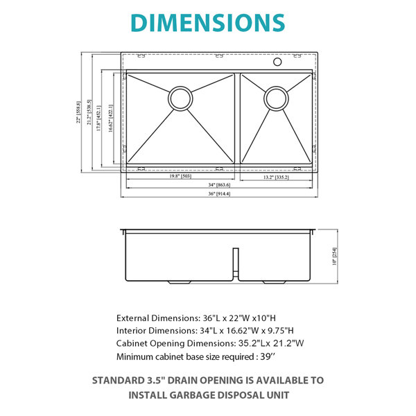 Dimensions du produit