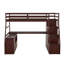 Lit mezzanine simple en couleur. 2 tablettes robustes. Conception inspirée de la maisonnette. Pas de matelas avec tiroirs de rangement. Structure en pin. Thème. Pour 6 personnes et plus. Non inclus-470891493