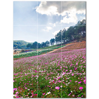 Murale décorative en céramique 4,25 po x 4,25 po