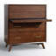 Commode en bois massif à 4 tiroirs l 38 po Williams-881551993