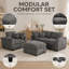 Ensemble de canapé modulaire 3 pièces-575430064