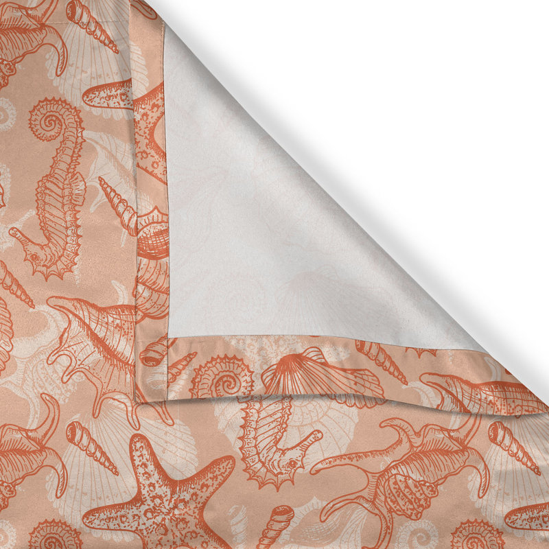 Polyester Semi Sheer Curtain/Drape Pair
