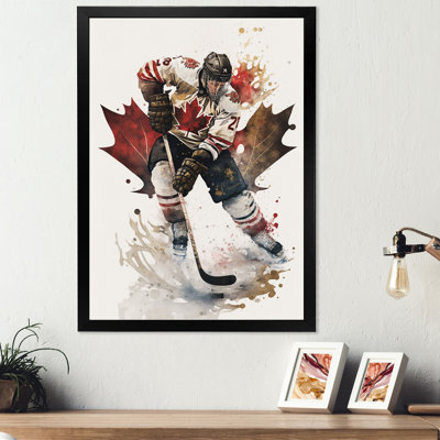 Canadian Hockey Player In Action III " Canadian Hockey Player In Action III "