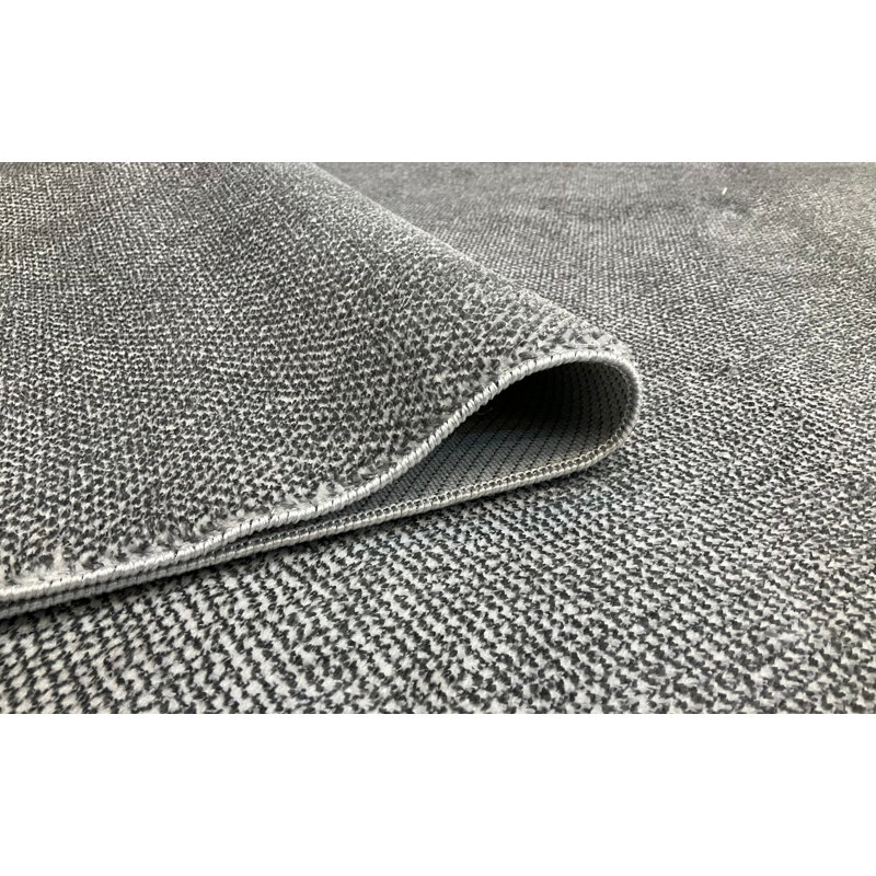 Premium 100% Bamboo Carpet, Anthracite Color, 31.5 x 118.1 inches | Total Thickness: 0.24-0.28 inches | Antibacterial & Non-Slip Underside | Dry Cleanable, Eco-Friendly Home Decor for Modern Spaces