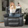 Ensemble de 2 fauteuils inclinables en cuir Apel