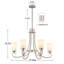 6 Light Dimmable Classic / Traditional Chandelier-126107133