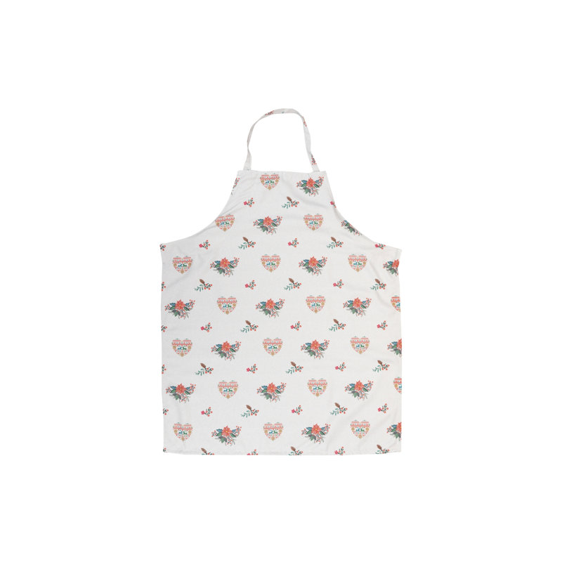 Christmas Floral Bib Apron