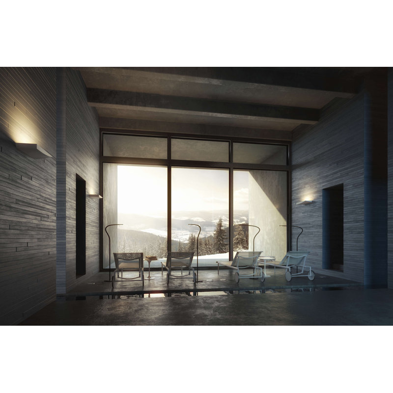 Lembo Aluminium Flush Mounted Sconce, Glossy White
