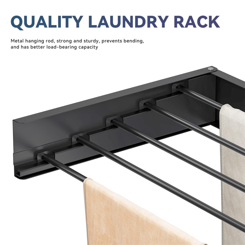 Metal Foldable Wall-Mounted Drying Rack