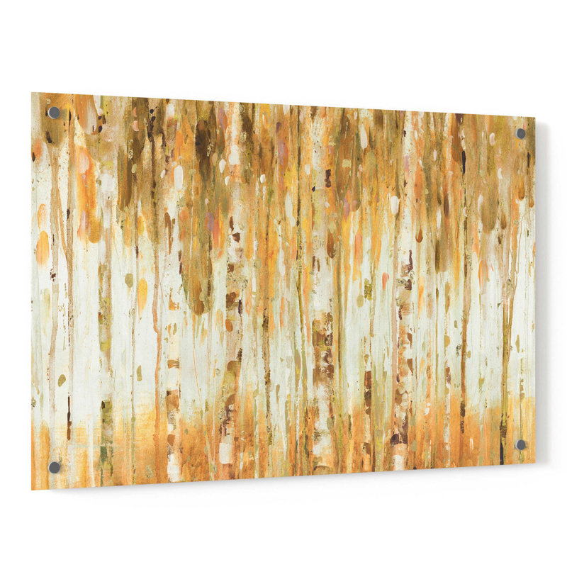 «The Forest I Fall Crop» par Lisa Audit, art mural en verre acrylique, H 24 po x l 36 po x P 0,2 po