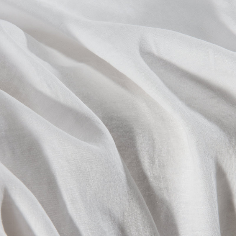 Solid Colour Sheet Set, Queen Sheet Set with 2 Pillowcases, Dawn Grey / Toasted Coconut