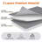 Sturdy Foldable Storage Box With Window And Label, 4 Pieces, Grey