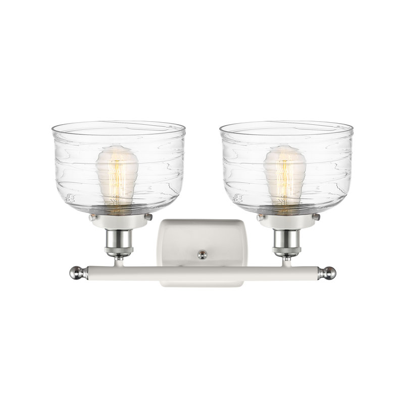 2 - Light Dimmable LED Bath Bar, White/Polished Chrome