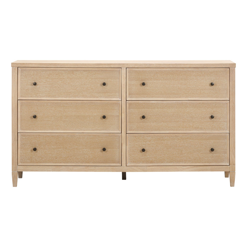 Commode en bois de chêne blanchi Beecher