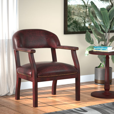 Vinyl and Fabric Reception Chair