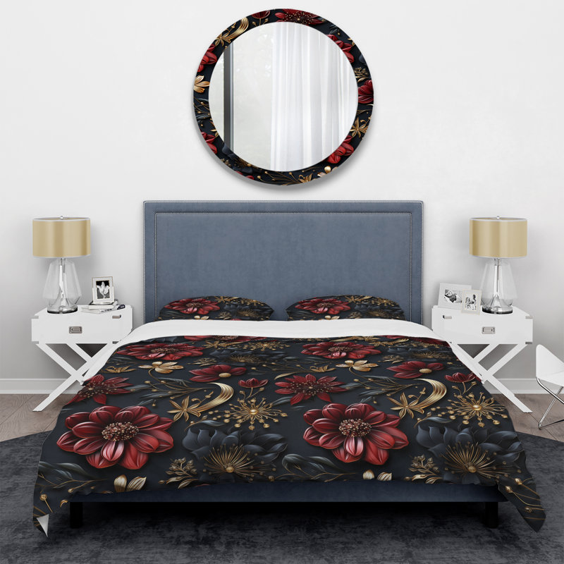 Ensemble de housse de couette Regal, Housse de couette simple + 1 taie décorative stan