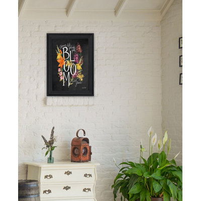 Bloom with Grace Framed Wall Art for Living Room, Home Wall Décor by House Fenway