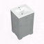 Meuble-lavabo moderne de 20 pouces avec lavabo en céramique et porte à fermeture en douceur-300418546