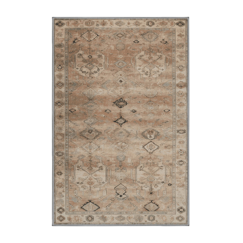 Tapis gris Afyon lavable à la machine, Tapis de couloir 2 pi x 4 pi