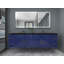 Ensemble de meuble-lavabo double mural 84 po Camorah-2090442237-2090442236