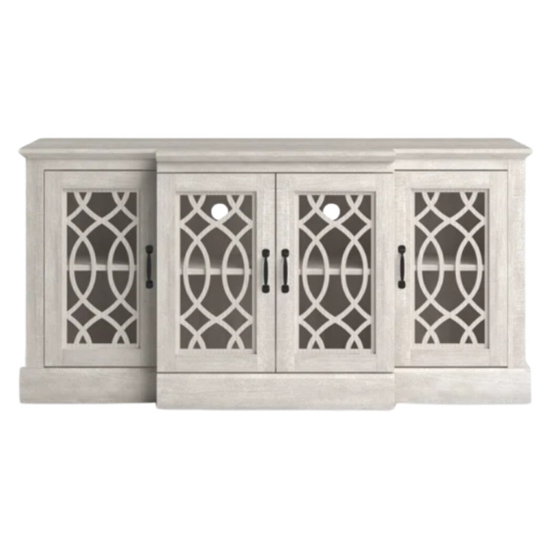 Ensemble de buffet 2 pièces Tottenham Basilico, Chêne gris cendré, Chêne gris cendré