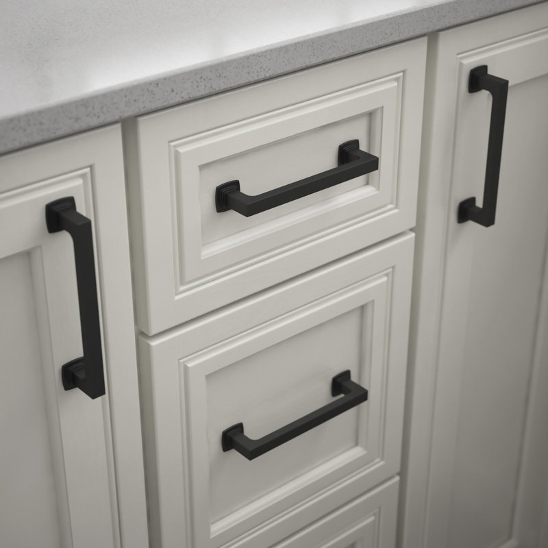 Parow 3 3/4" Center Bar Pull Multipack, 3 3/4" Center to Center, Black