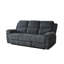  Canapé inclinable électrique Bennett avec deux fauteuils inclinables, console centrale et chargement USB, gris anthracite-102588033