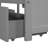 Twin L-Shaped Platform Bed In Gray - Features Built-In Desk, Drawers, And Trundle For Convenience With Drawers Luxurious Bedroom-312916932