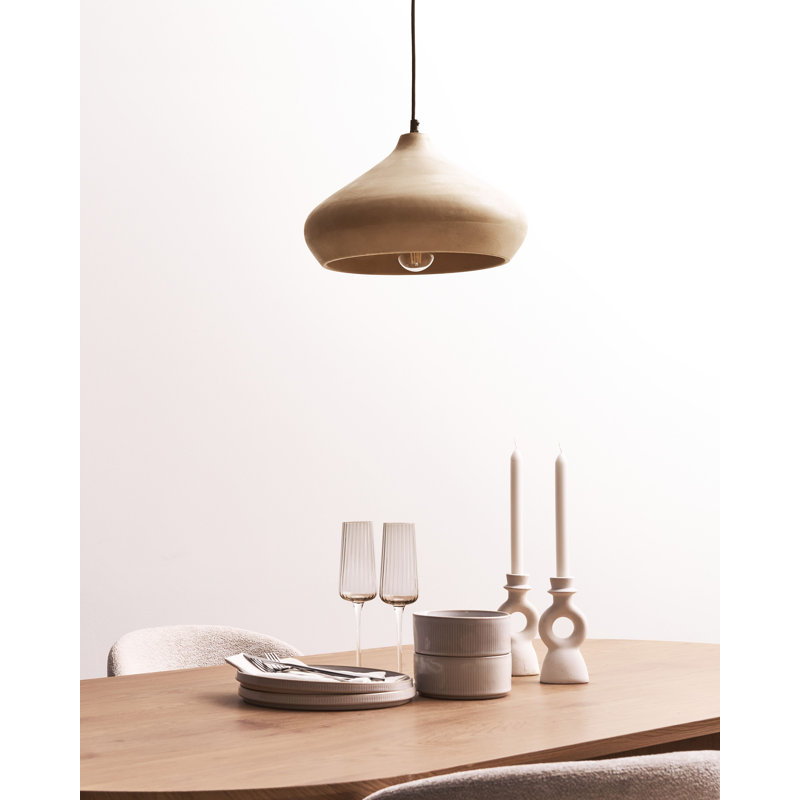 1 - Light Natural Single Pendant