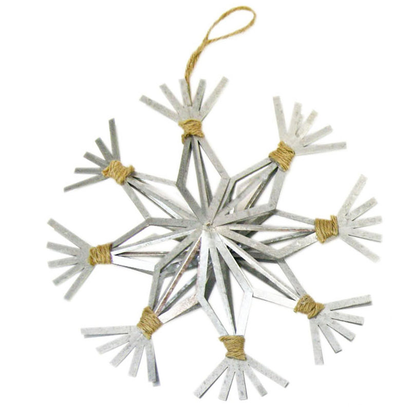 Flocon de neige de noël suspendu