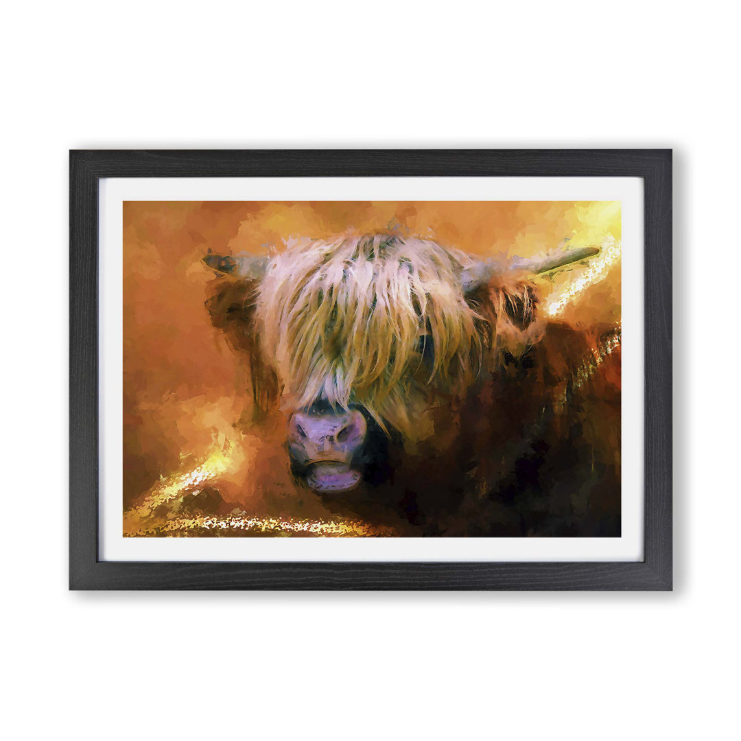 Portrait of a Highland Cow - Framed Print
