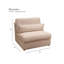 Canapé modulaire 5 pièces Hampshire Unbleached