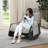 Rocking Chair With Retractable Footrest And Adjustable Backrest-429666446