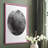 Graphite Moon I Framed Print - Solid Wood-364547680-364547685